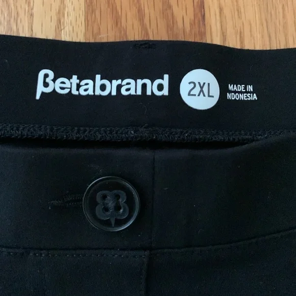 Betabrand classic straight yoga pants/dress pant black size 2XL - Picture 3 of 6